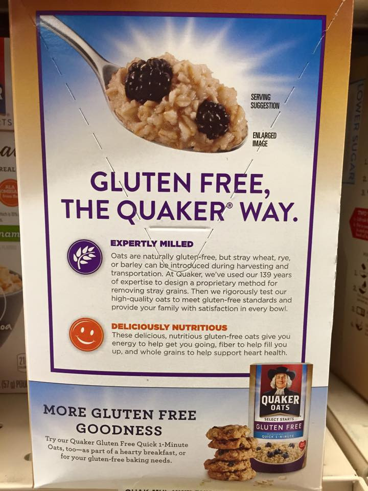 Quaker Oats Gluten Free
 New Quaker Gluten Free Instant Oatmeal Gluten Free Living