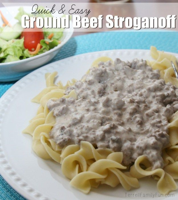 Quick And Easy Beef Stroganoff
 Quick & Easy Ground Beef Stroganoff Recipe