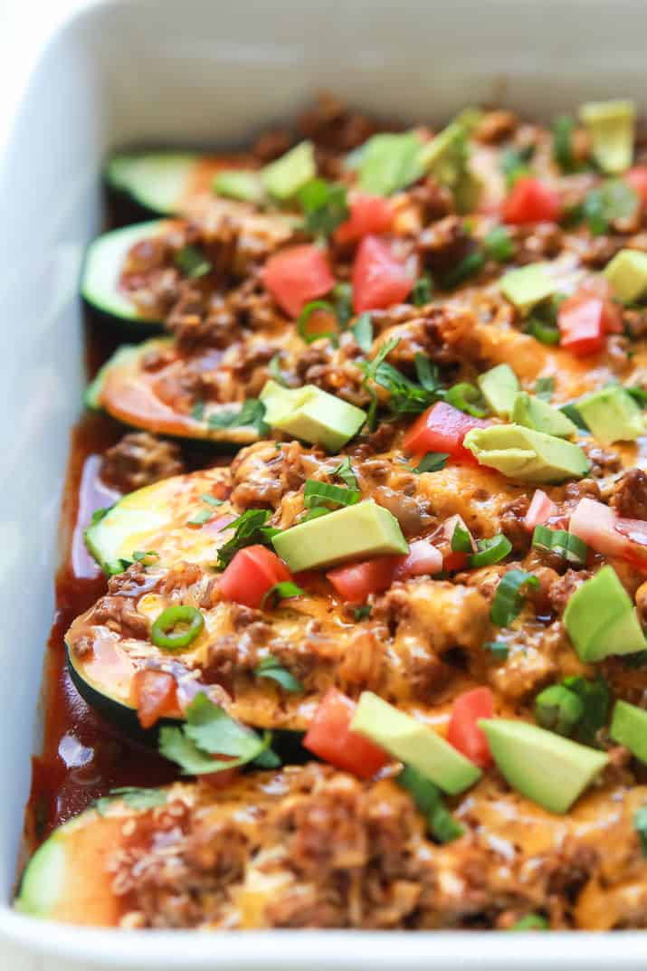 Quick Meals To Make With Ground Beef
 Ground Beef Enchilada Zucchini Boats