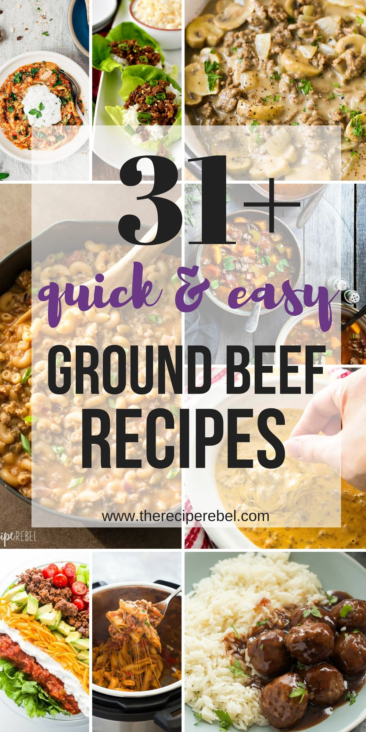 Quick Meals To Make With Ground Beef
 31 Quick Ground Beef Recipes easy family friendly