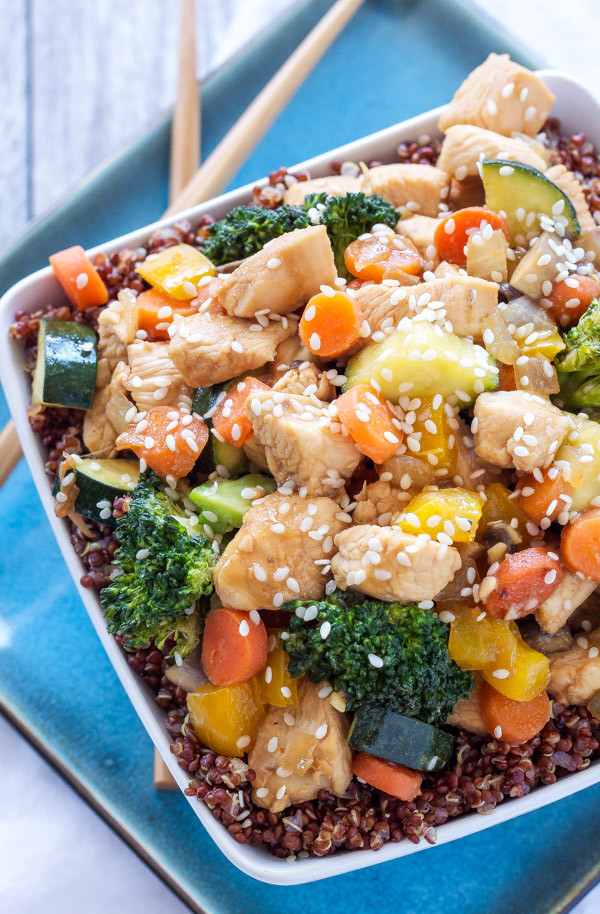 Quinoa And Vegetables Stir Fry
 Chicken and Ve able Stir Fry Quinoa Bowls Recipe Runner