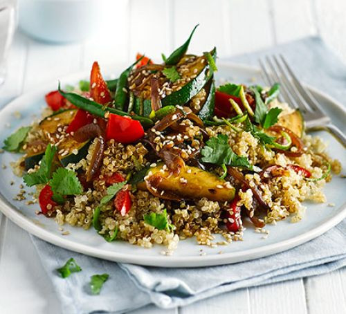 Quinoa And Vegetables Stir Fry
 Asian quinoa stir fry recipe