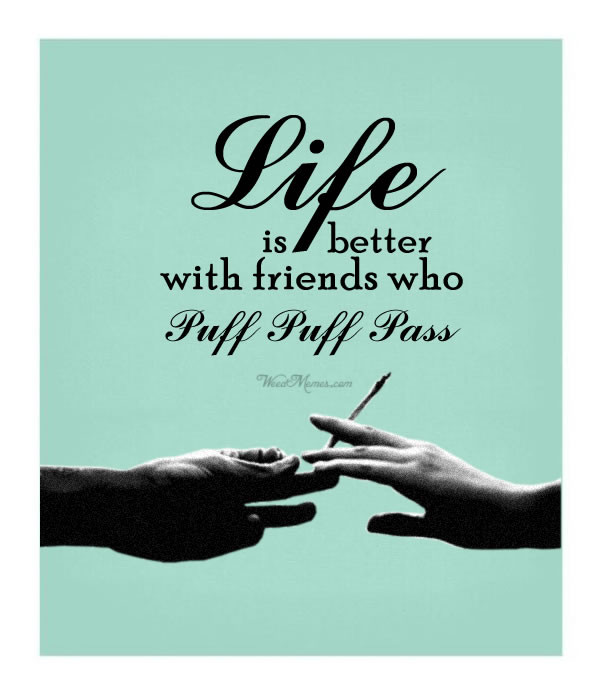 Quote About Life And Friends
 Weed Quote Friendship Life Is Better With Friends Who Puff