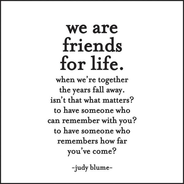 Quote About Life And Friends
 Quotable Friends for Life quote Blank friendship