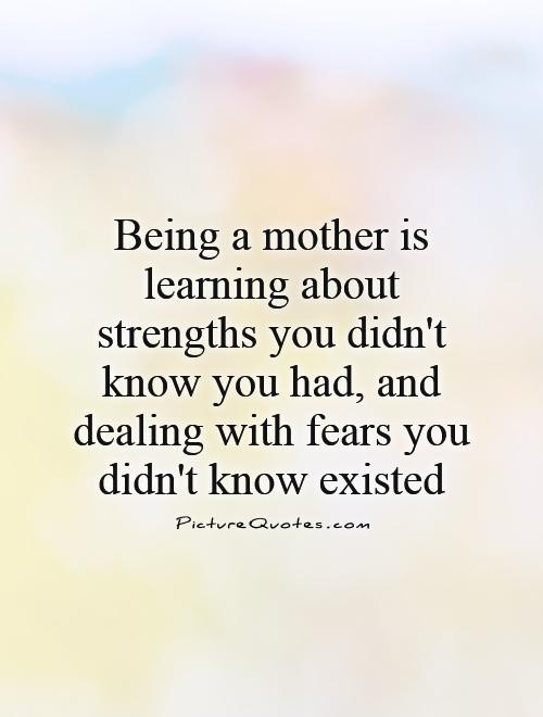 Quotes On Becoming A Mother
 Being A Mother Quotes & Sayings
