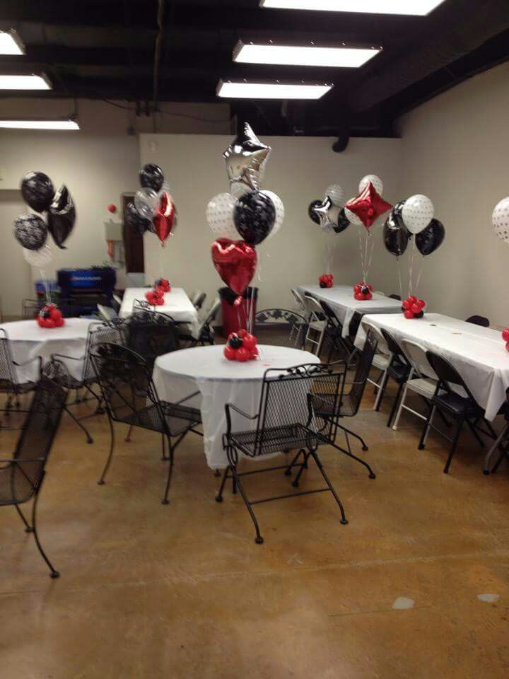 Red And White Graduation Party Ideas
 Red White and black graduation party in 2019