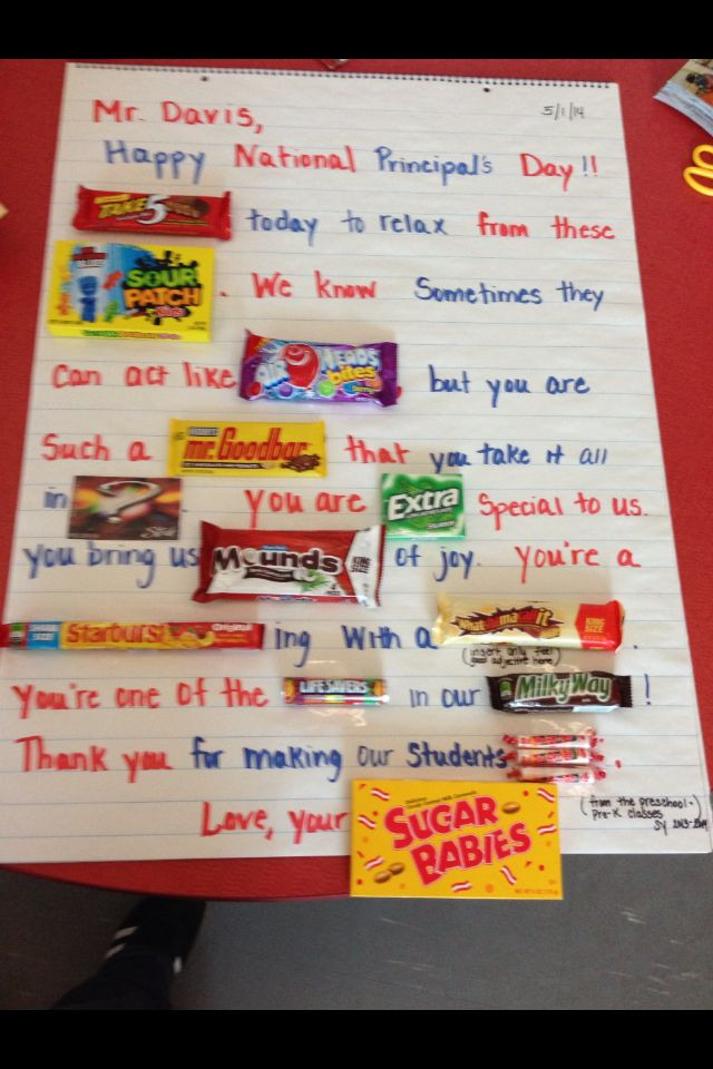 Retirement Party Ideas For School Principals
 A cute Principal Appreciation Day poster we made for the