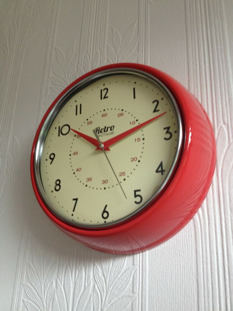 Retro Kitchen Wall Clock
 RETRO VINTAGE SHABBY ROUND WALL CLOCK OFFICE KITCHEN CLOCK