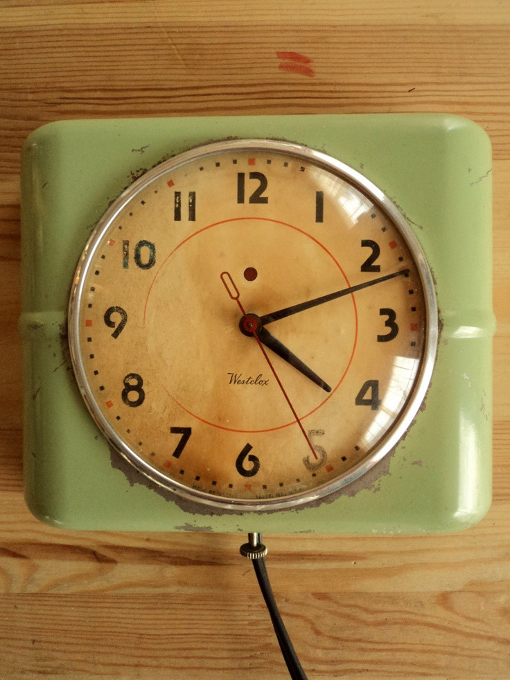 Retro Kitchen Wall Clock
 vintage retro kitchen wall clock $60 00 via Etsy