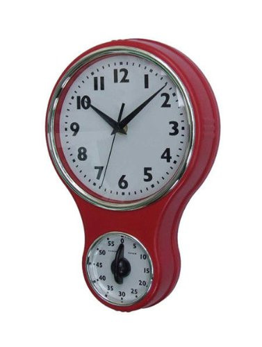 Retro Kitchen Wall Clock
 Lily s Home Retro Kitchen Timer Wall Clock Bell Shape