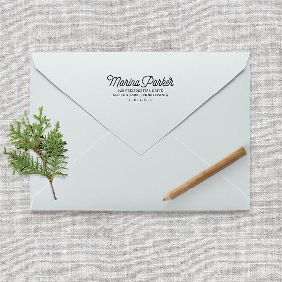 Return Address On Wedding Invitations
 Self Inking Return Address Stamp Wedding Invitation