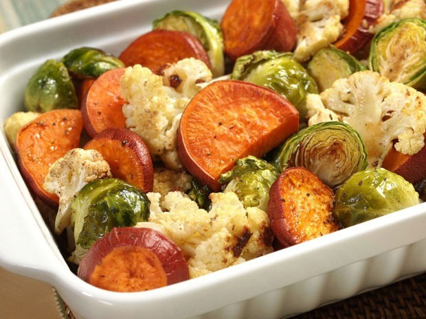 Roasted Potatoes And Vegetables
 Maple Roasted Ve ables