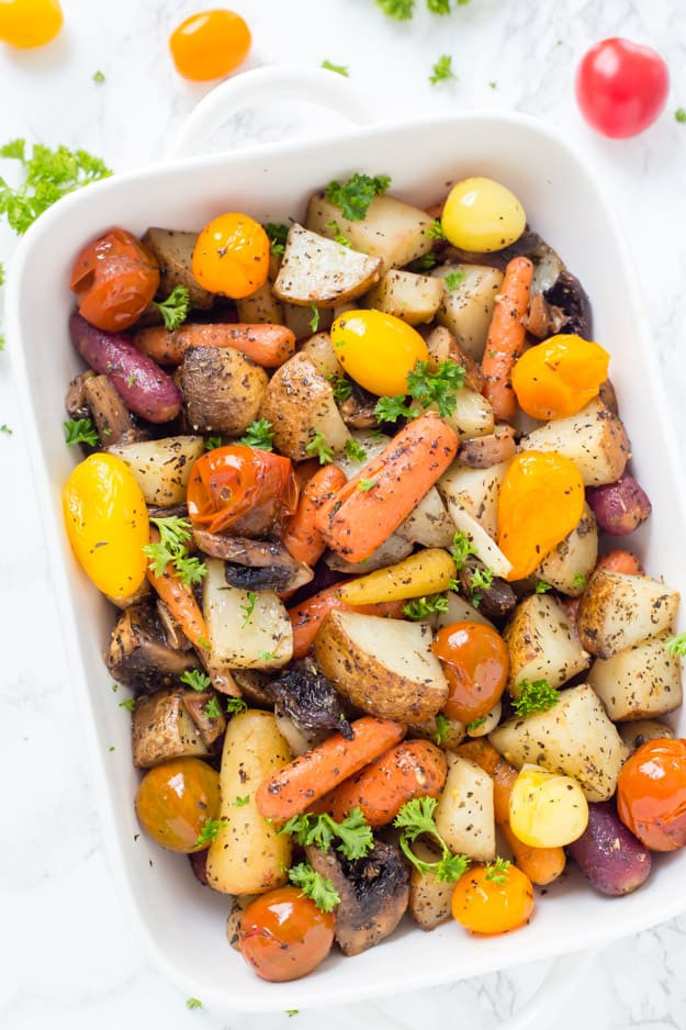Roasted Potatoes And Vegetables
 Easy Italian Roasted Ve ables Gal on a Mission