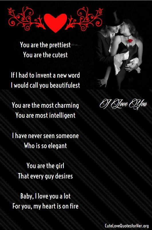 Romantic Quotes For Her To Make Her Cry
 you are beautiful love poem for her