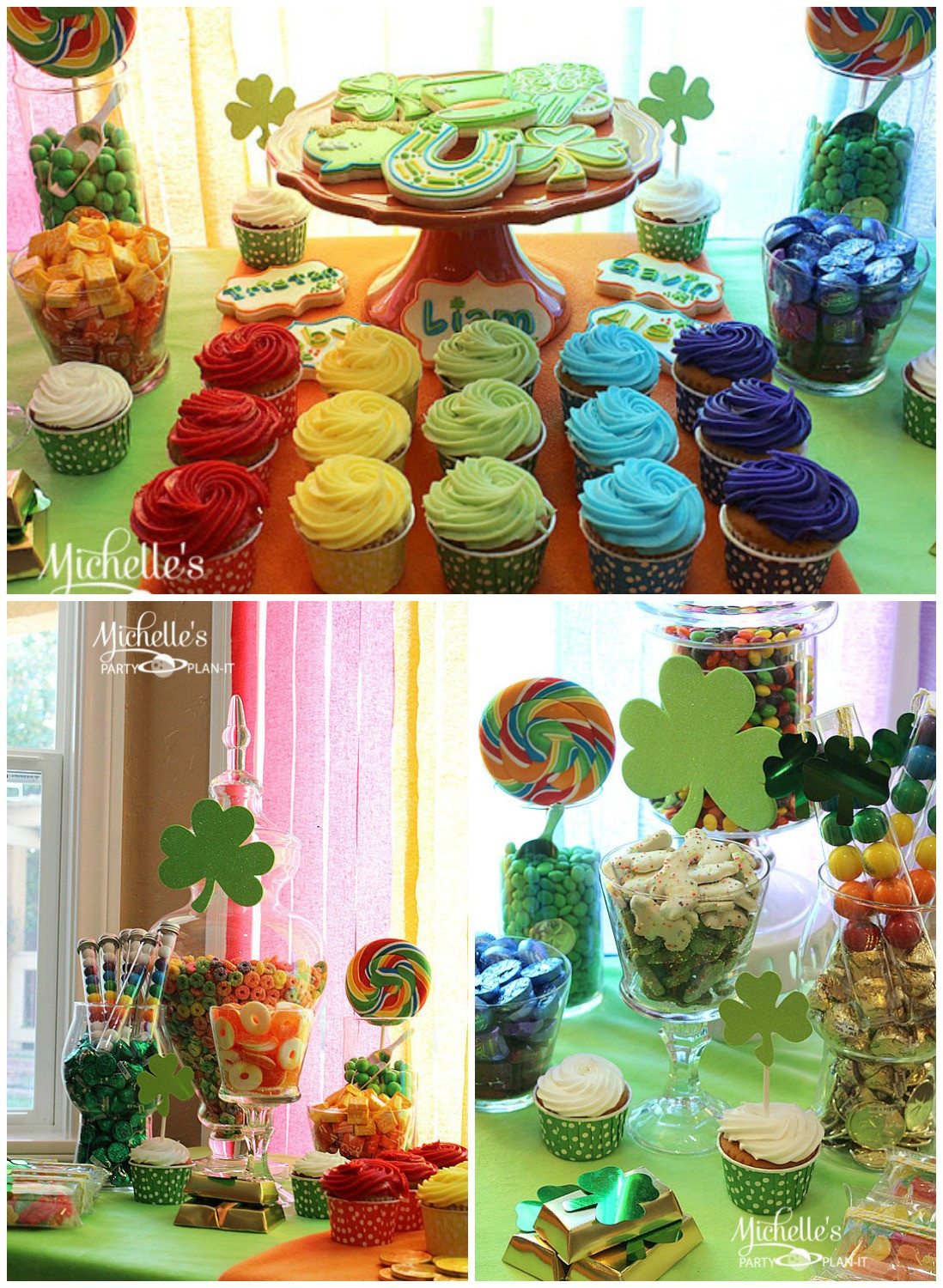 Saint Patrick'S Day Desserts
 St Patrick s Day Rainbow Dessert Table