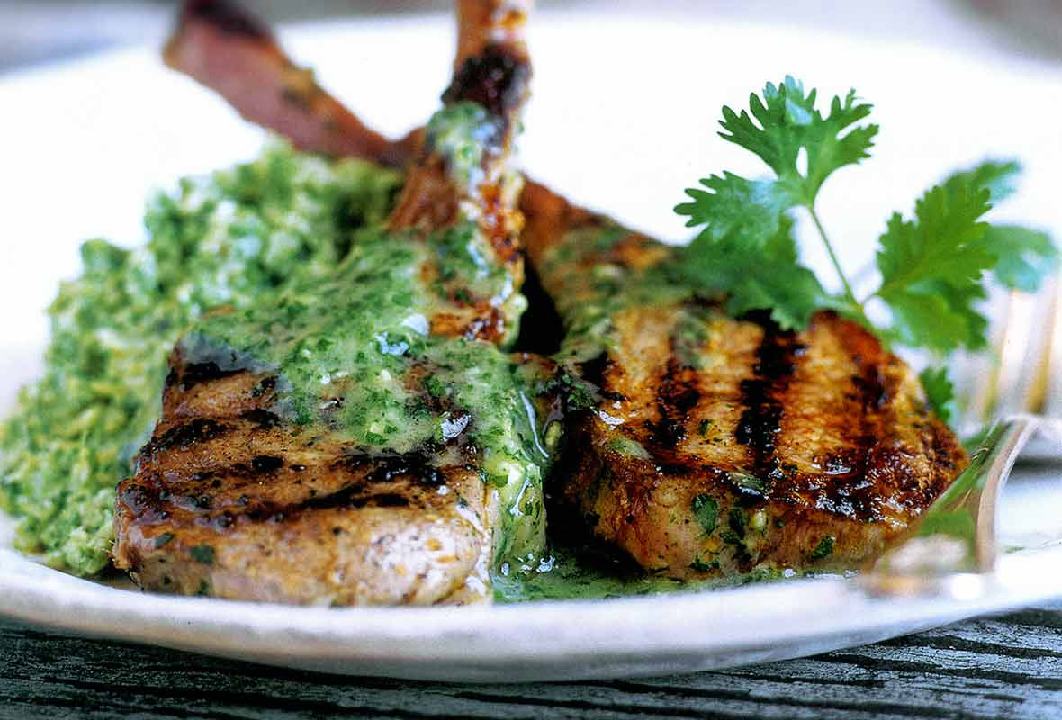 Sauces For Lamb Chops
 Lamb Chops With Cilantro and Mint Sauce Recipe