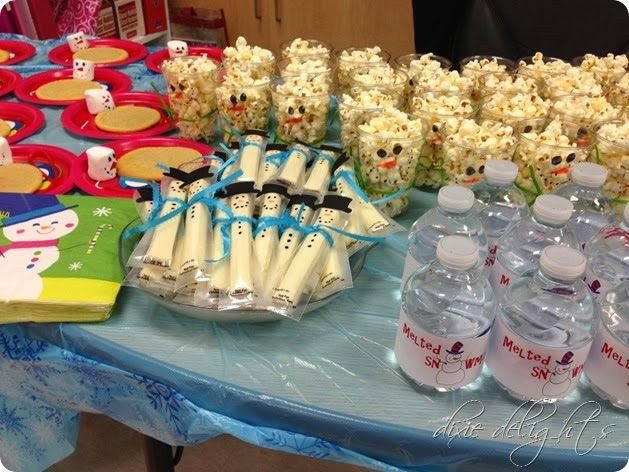 School Holiday Party Food Ideas
 Class Playdate Christmas Party Ideas Snowman themed