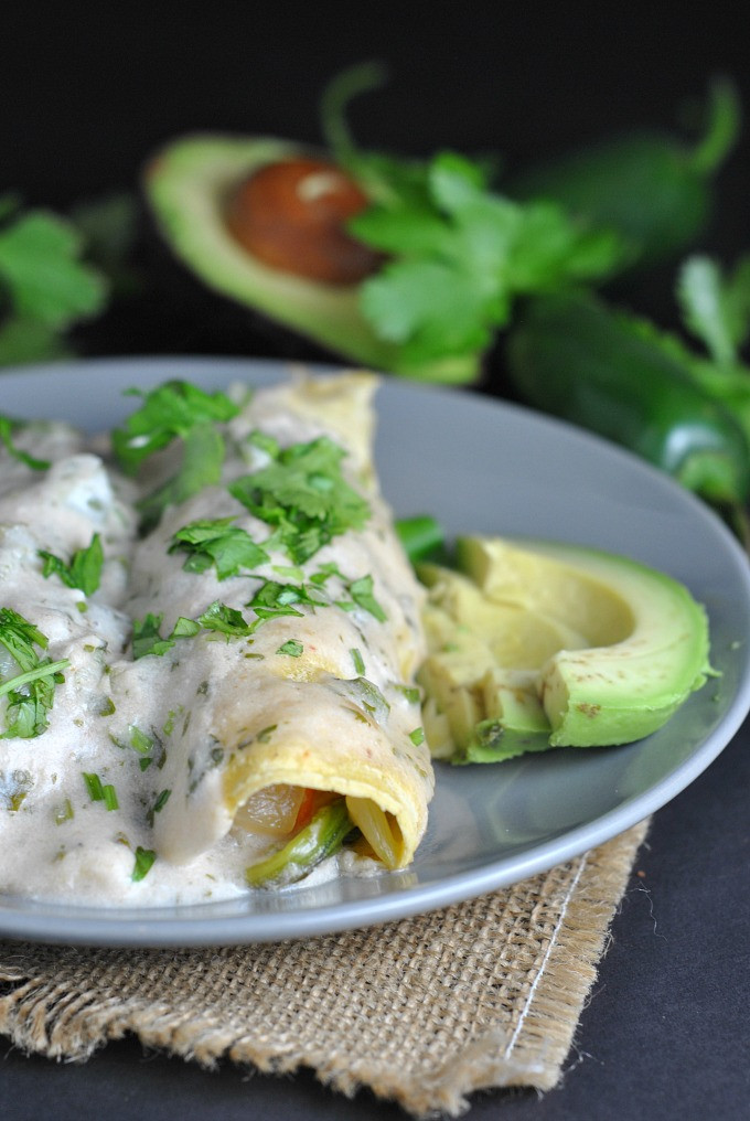 Seafood Enchiladas With White Sauce
 Roasted Shrimp Enchiladas with Jalapeno Cream Sauce