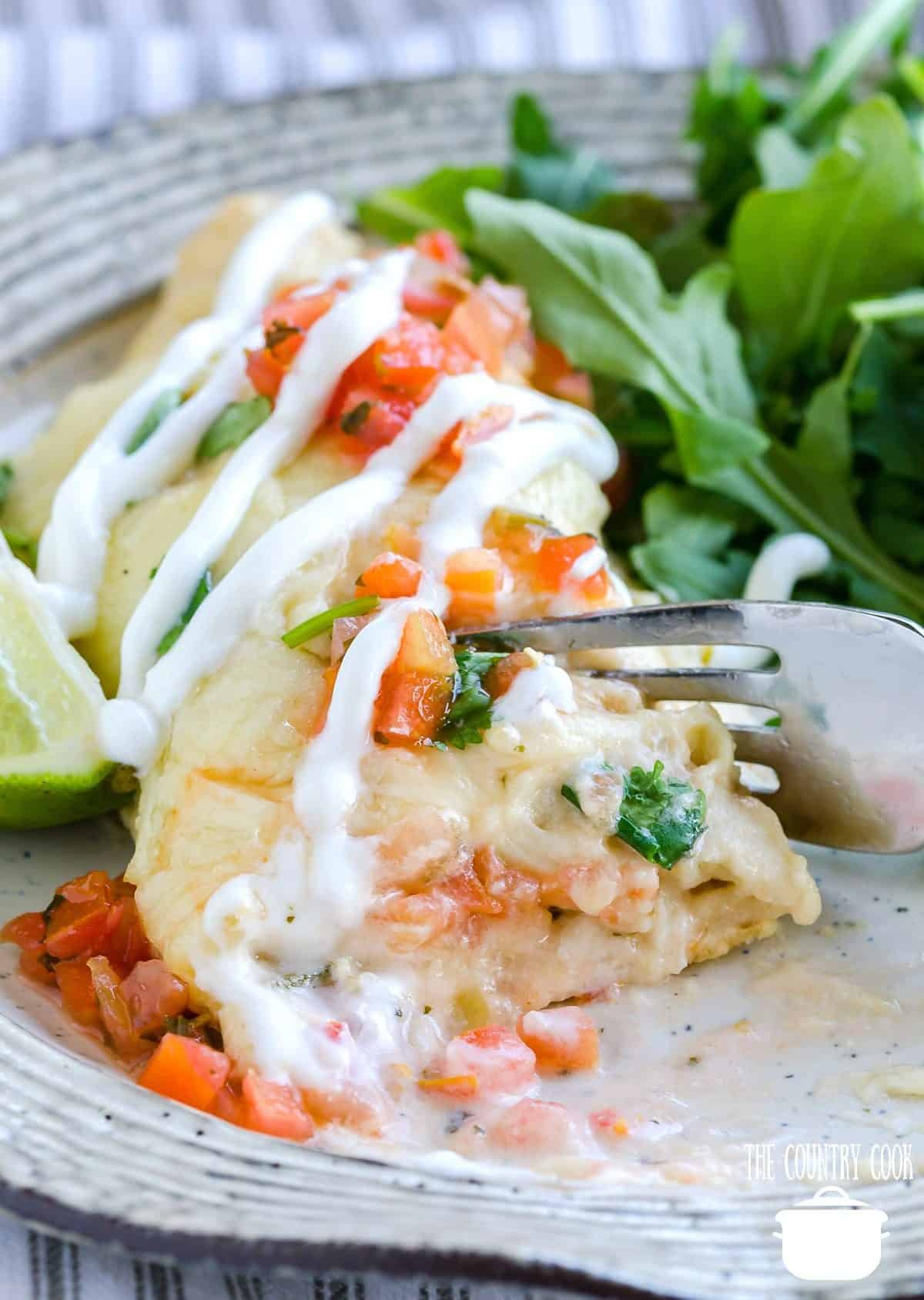 Seafood Enchiladas With White Sauce
 Creamy Shrimp Enchiladas