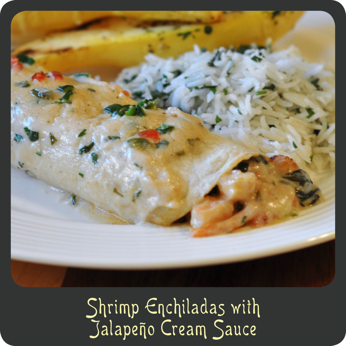 Seafood Enchiladas With White Sauce
 Recipe—Shrimp Enchiladas with Jalapeño Cream Sauce