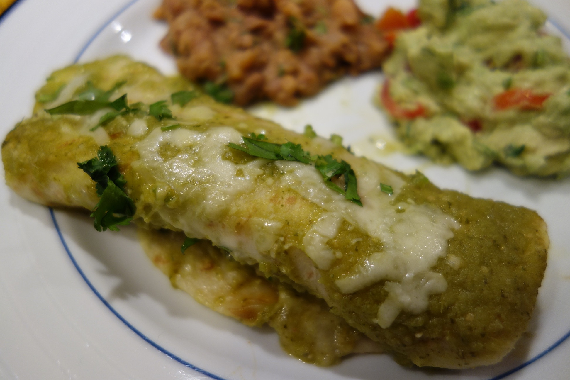 Seafood Enchiladas With White Sauce
 seafood enchiladas green sauce