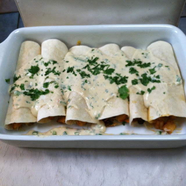 Seafood Enchiladas With White Sauce
 designer bags and dirty diapers Shrimp Enchiladas with