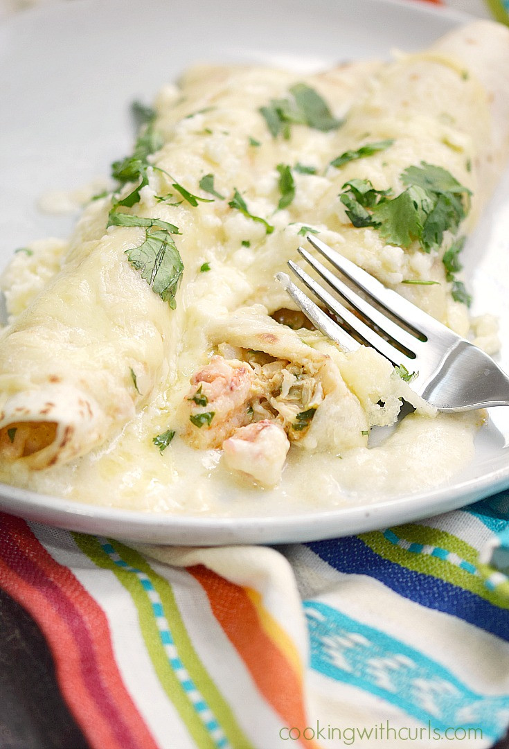 Seafood Enchiladas With White Sauce
 Creamy Seafood Enchiladas Cooking With Curls