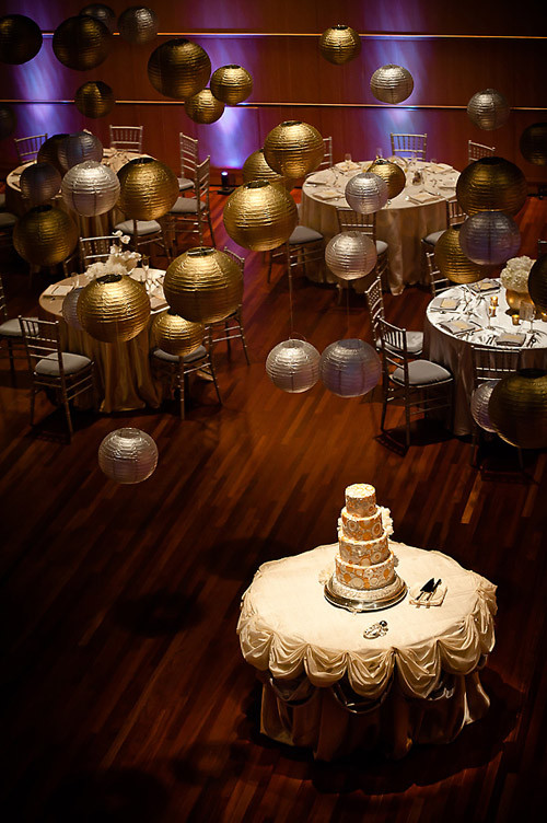 Silver And Gold Wedding Theme
 Sophisticated Gold and Silver Wedding at Overture Center