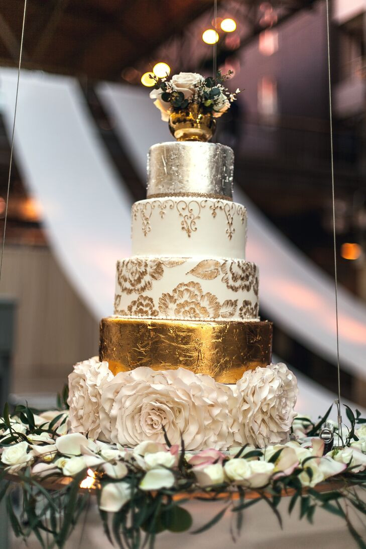 Silver And Gold Wedding Theme
 A Romantic Vintage Wedding at Union Station in St Louis