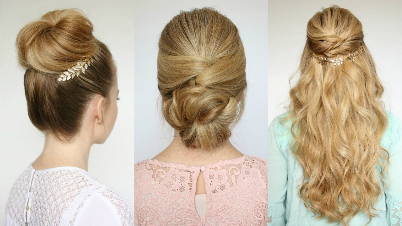 Simple Hairstyles For Prom
 3 Easy Prom Hairstyles
