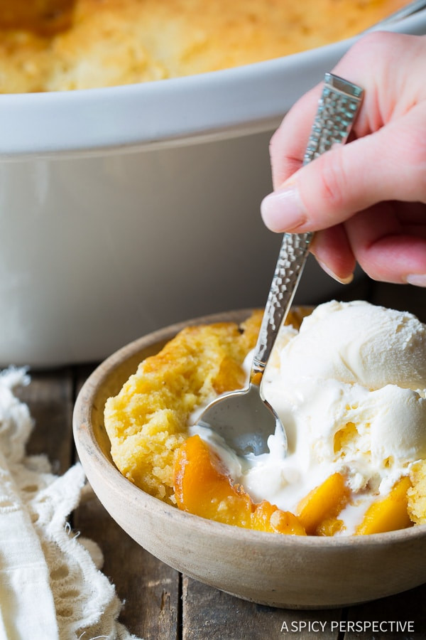 Slow Cooker Peach Cobbler
 Slow Cooker Peach Cobbler Recipe A Spicy Perspective