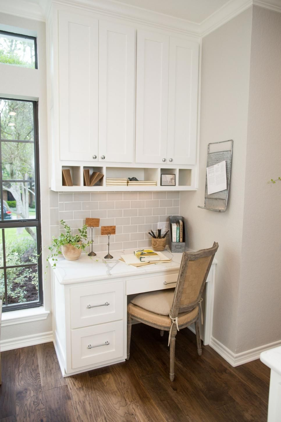 Small Kitchen Desk
 Fixer Upper Designing a Home for a Designer
