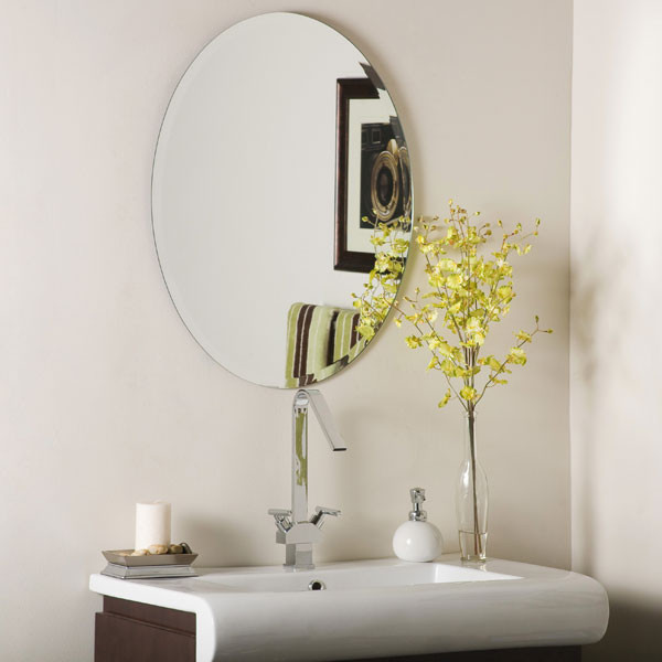 Small Oval Bathroom Mirror
 Oval Frameless Bathroom Mirror
