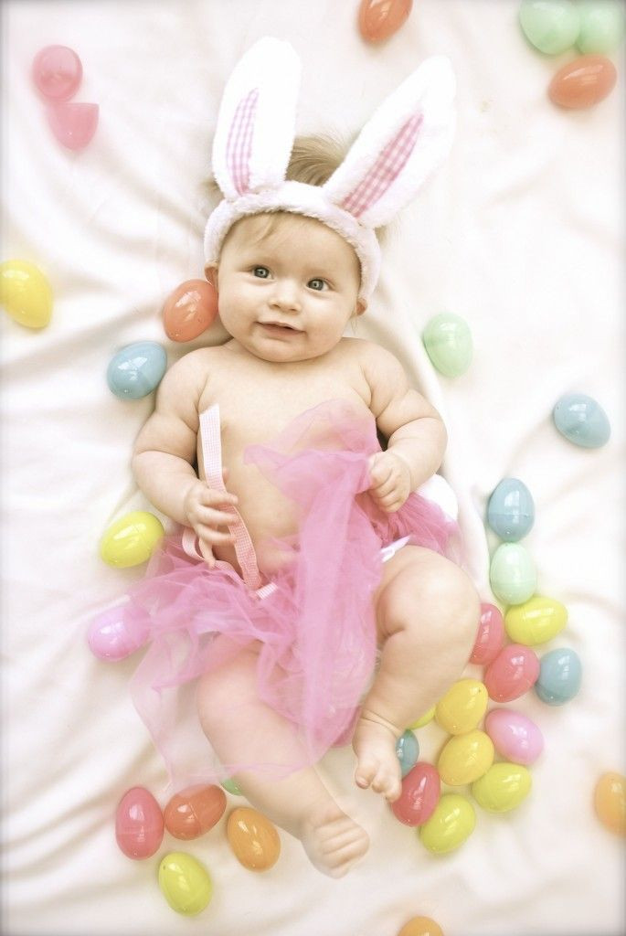 Spring Ideas For Babies
 baby Easter photo idea Baby photo ideas