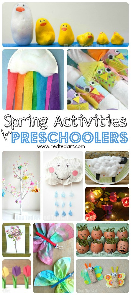 Spring Ideas For Kindergarten
 Easy Spring Crafts for Preschoolers and Toddlers Red Ted Art