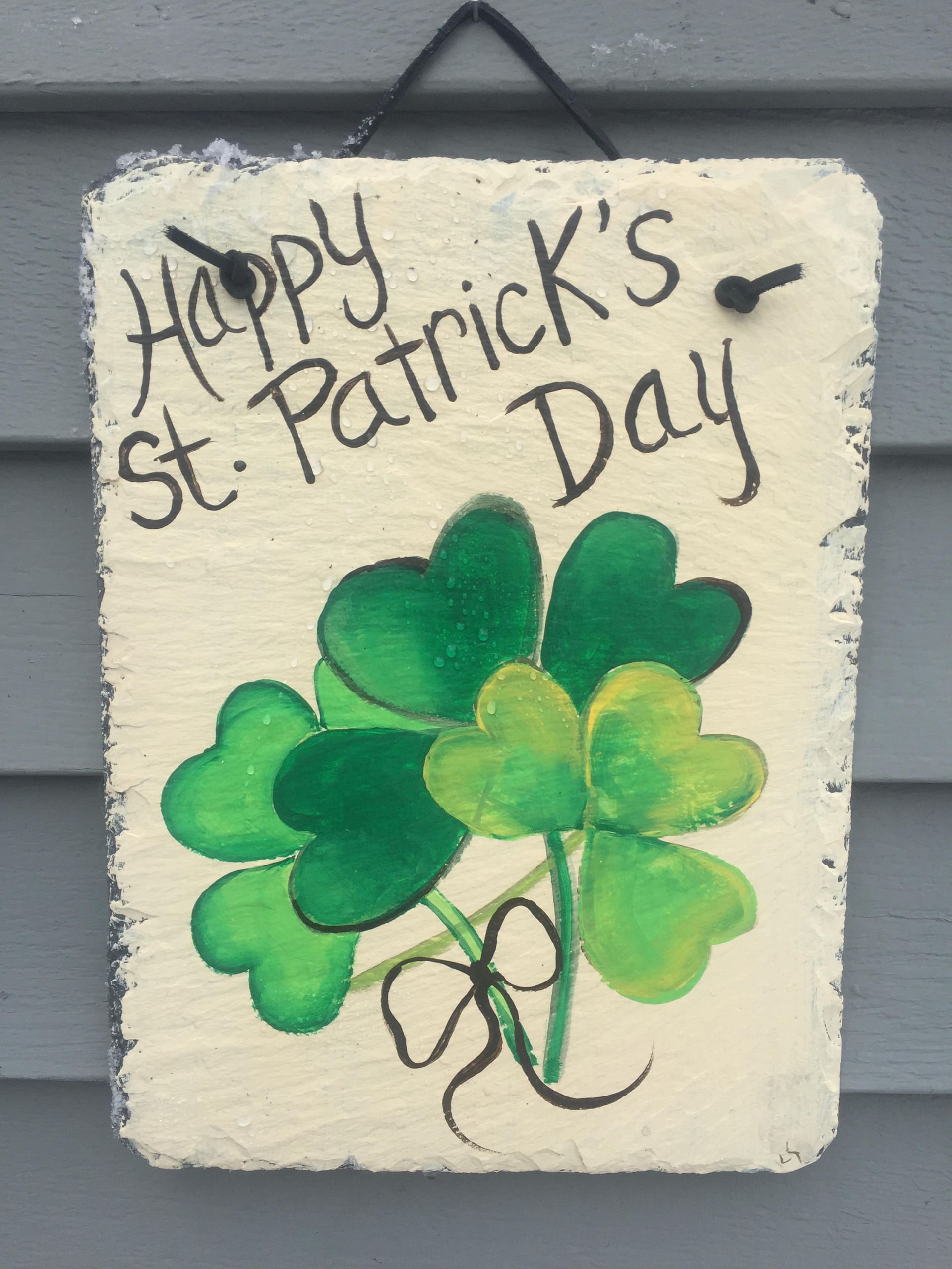 St Patrick's Day Activities Near Me
 St Patricks Day Slate door hanging St Patty s Day