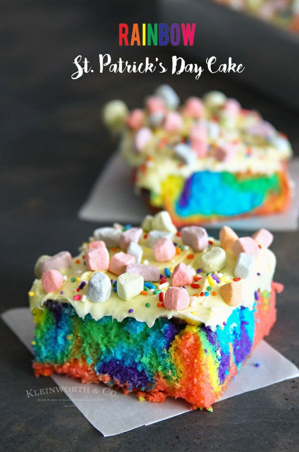 St Patrick'S Day Dessert Ideas
 Rainbow St Patrick s Day Cake Kleinworth & Co