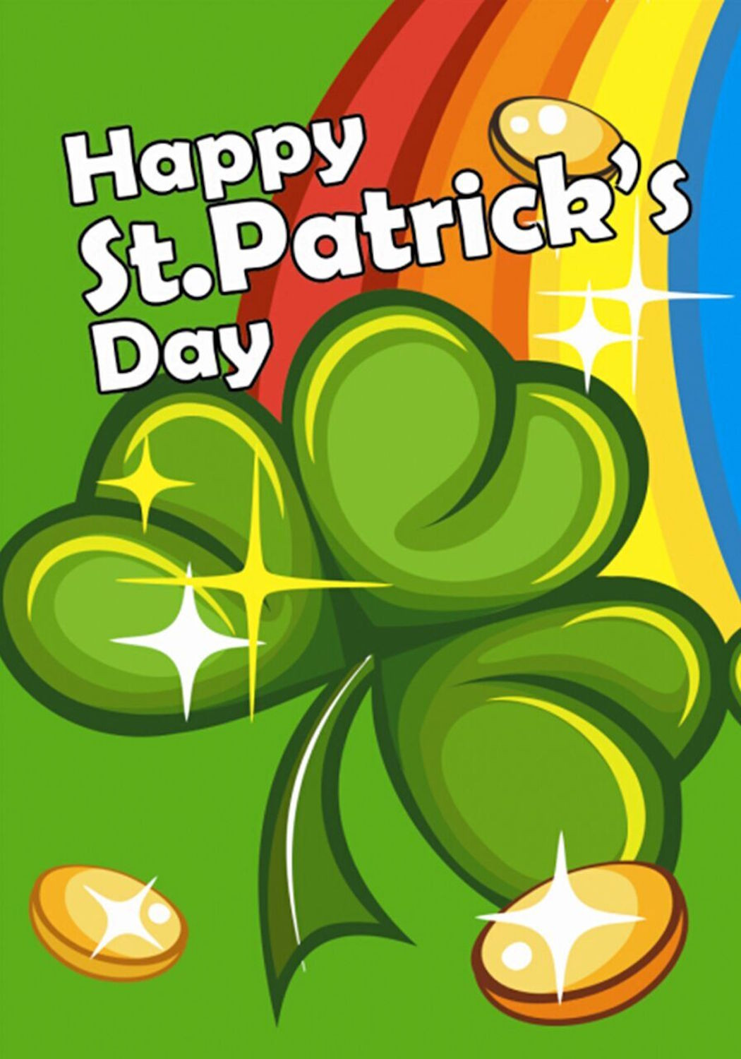 St. Patrick's Day Food
 St Patrick s Day Rainbow Garden Flag Shamrock Coins 12 5