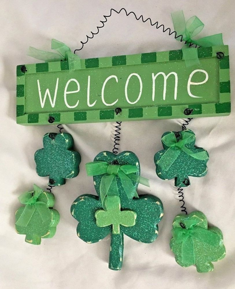 St Patrick's Day Ideas
 Wood 9X10" Green Sign St Patrick s WEL E