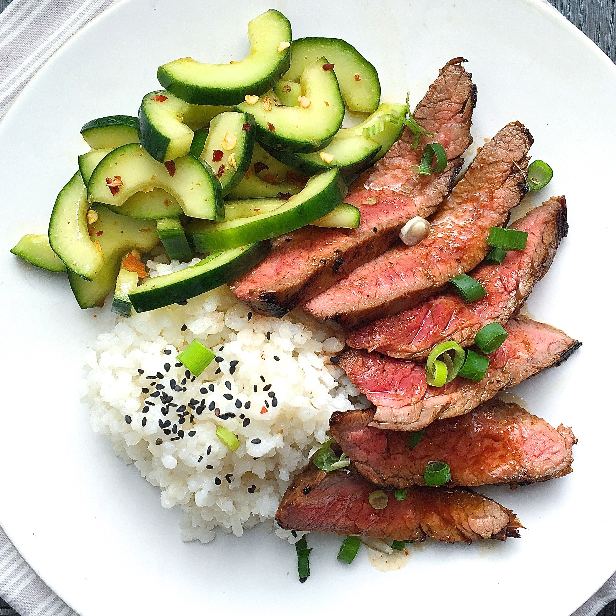 Steak Dinner Menu Ideas
 Best Korean Style Grilled Flank Steak with Sticky Rice and
