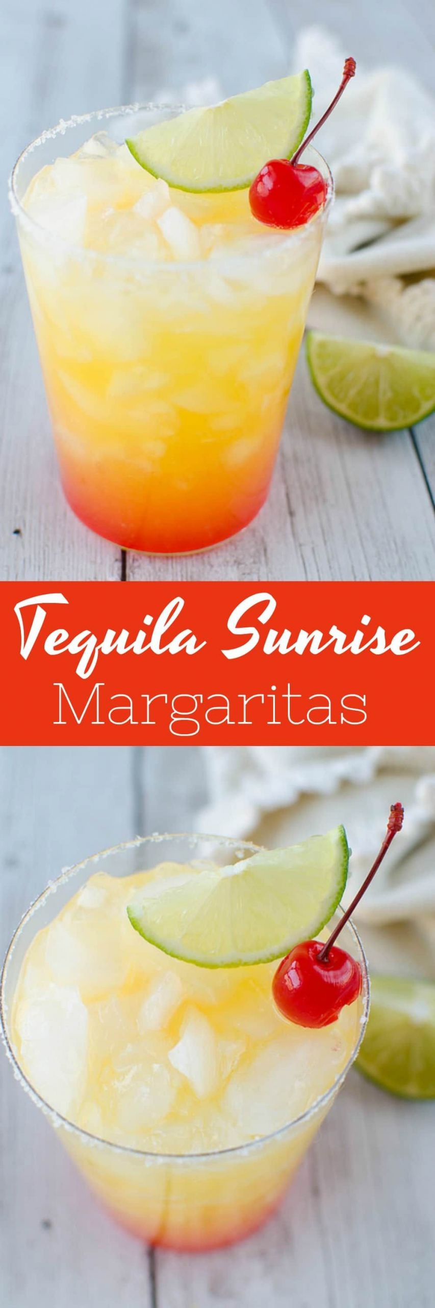 Summer Tequila Drinks
 Skinny Tequila Sunrise Margaritas a low calorie