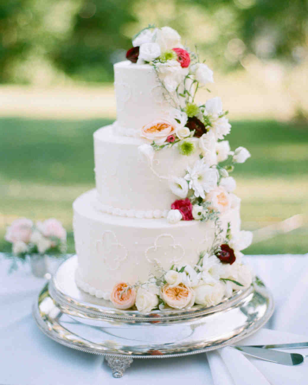 Summer Wedding Cakes
 Sara and Nick’s Traditional Meets Rustic Wisconsin Wedding