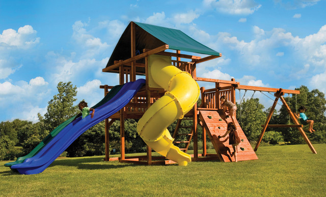 Swing Sets For Big Kids
 Really Big Swing Set Traditional Garden Detroit by