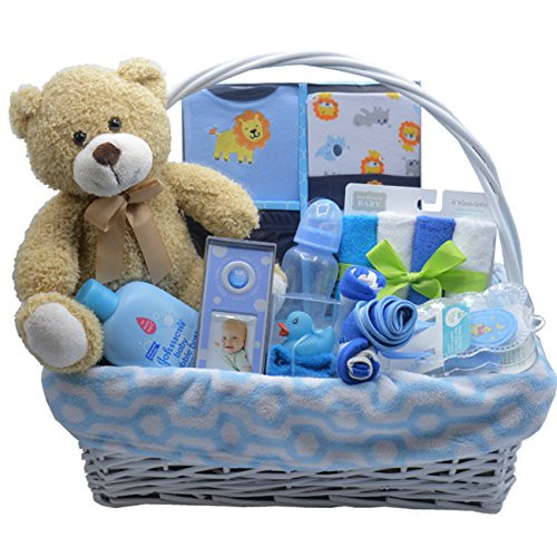 Unique Baby Boy Gift Ideas
 Bundle of Joy Deluxe Baby Boy Gift Basket