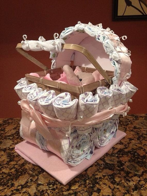 Unique Baby Boy Gift Ideas
 Diaper Carriage And Diaper Cake Unique Baby Shower Gifts