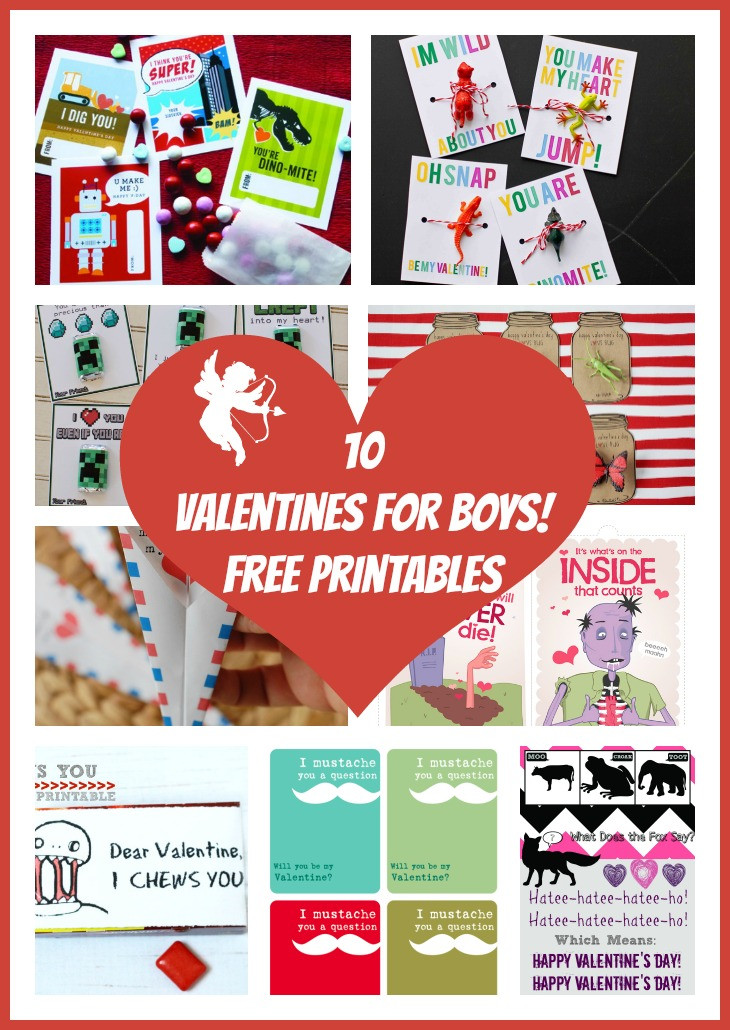 Valentine Gift Ideas For 10 Year Old Boy
 10 Valentines for Boys Free Printables Rays of Bliss