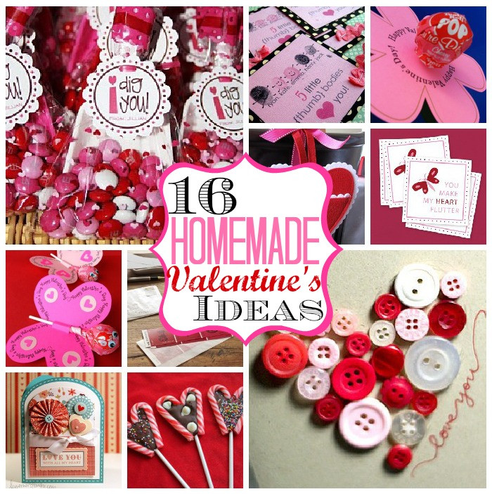 Valentine Homemade Gift Ideas
 16 Homemade Valentine’s Ideas