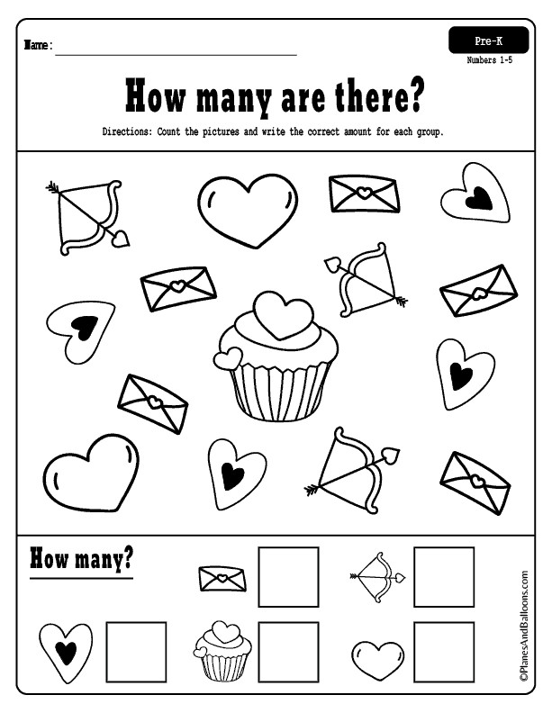 Valentines Day Activities For Preschoolers
 Fun free printable Valentine s day worksheets for