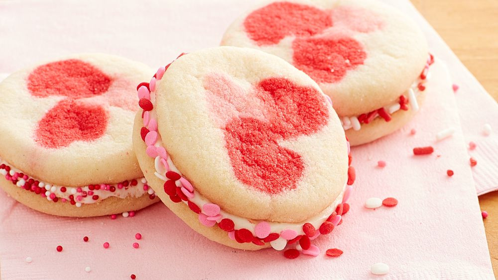 Valentines Day Cookie Recipe
 Valentine Hearts Sandwich Cookies recipe from Pillsbury