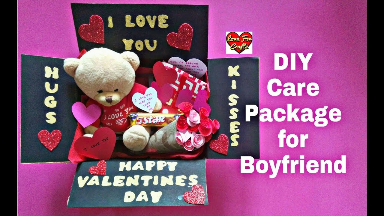 Valentines Day Gift Ideas For Boyfriend
 DIY Care Package for Boyfriend